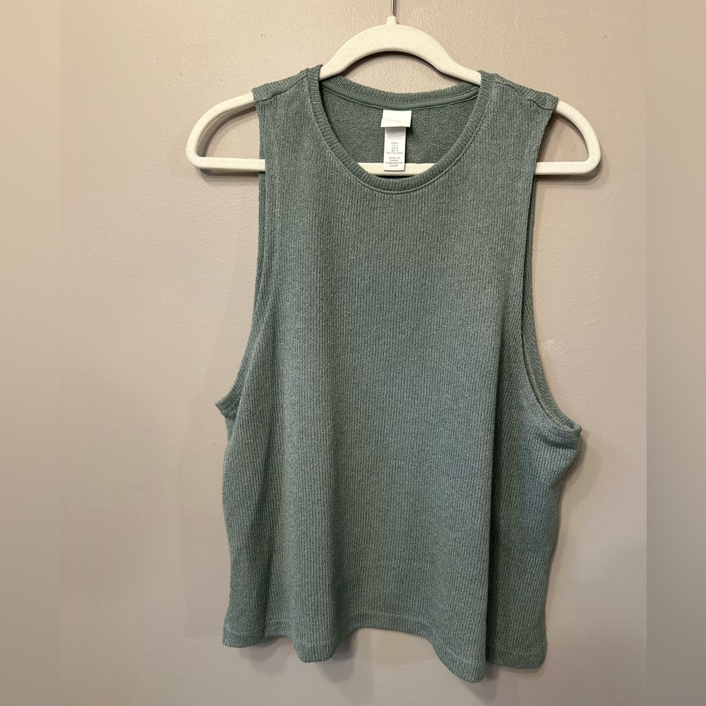 H&M Light Green Knit Tank